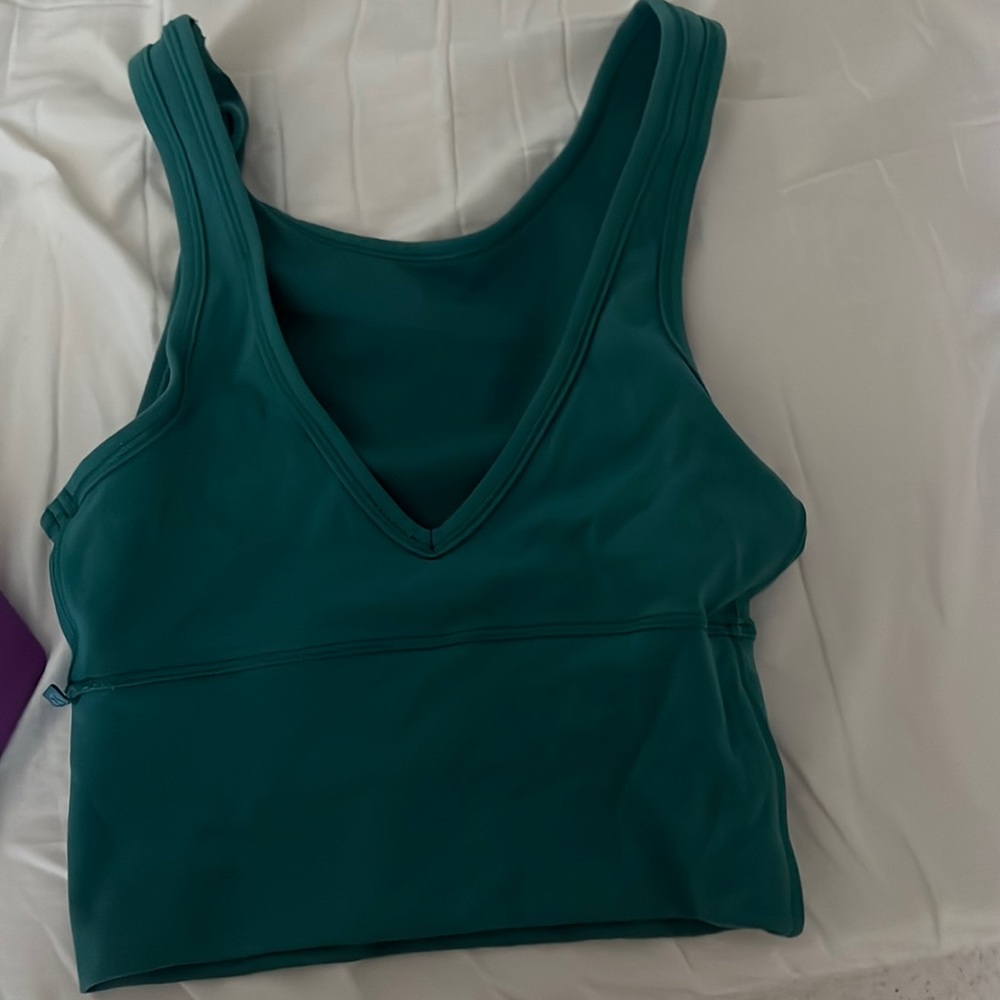 Lululemon power pivot teal tank